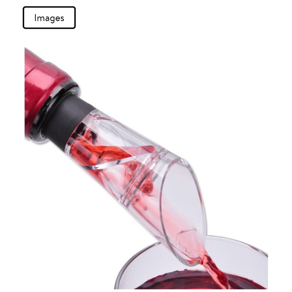 COPY - Cross Flowing Wine Aerating Pourer Spout Decanter Aerator Quick Pouring …